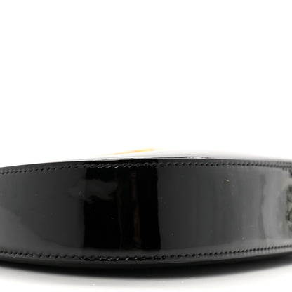 Celine Patent Calfskin Medium Tilly Triomphe Shoulder Bag Black 8 of 11