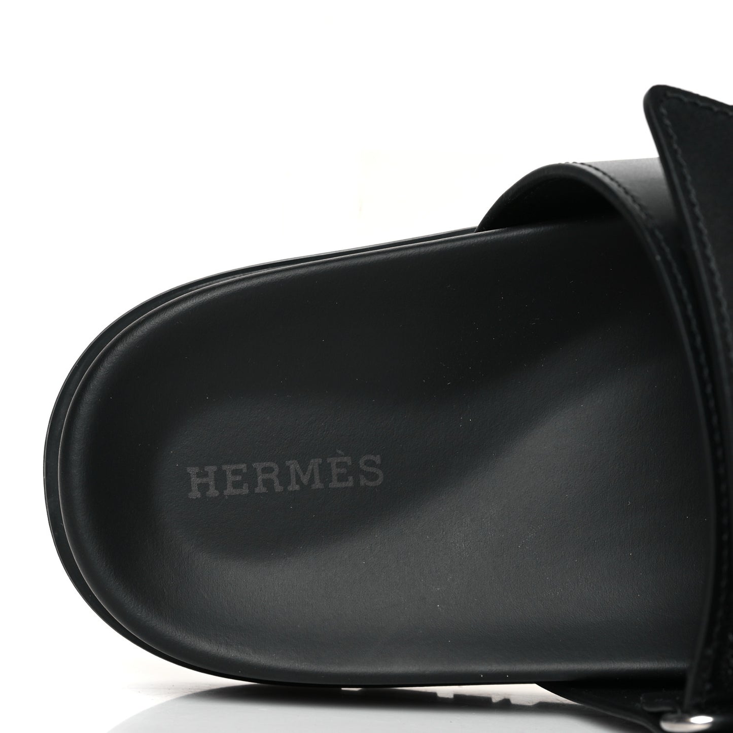Calfskin Womens Chypre Sandals 39.5 Black