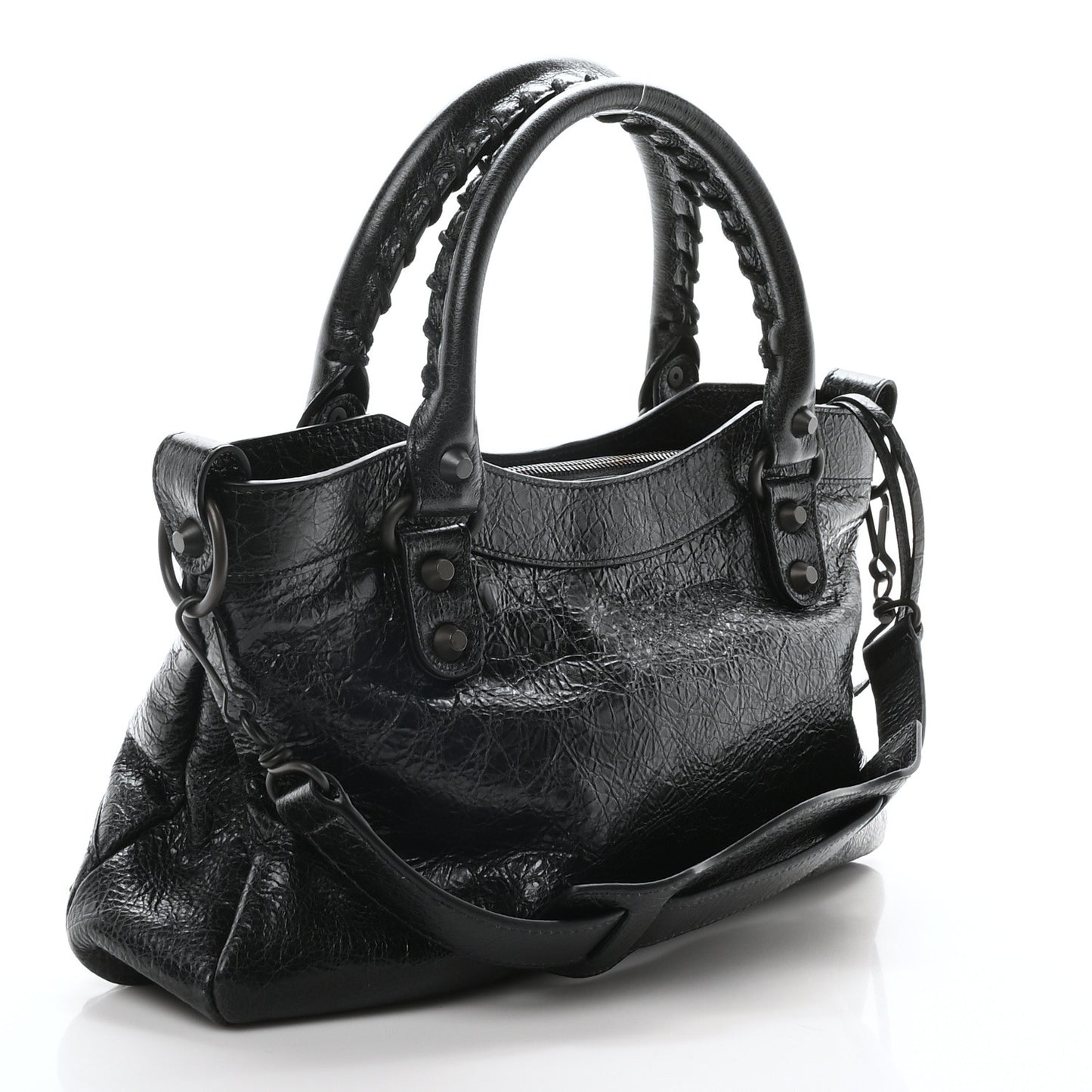 Agneau Arena Classic Hardware Le City First Bag Black