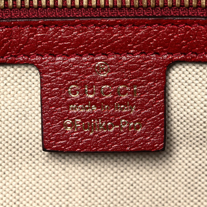 Gucci X DORAEMON Mini Vintage GG Supreme Monogram Large Tote Bag Beige Cherry Red 6 of 15