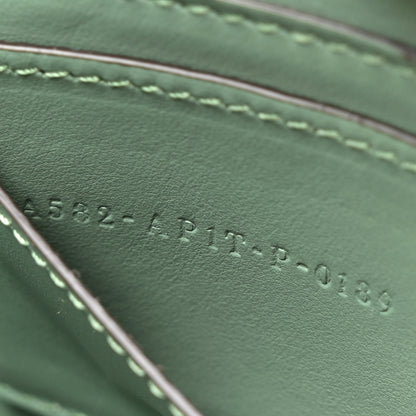 Fendi Calfskin Striped Texture FF Peekaboo I See U X Cross Satchel Green Island 8 of 12