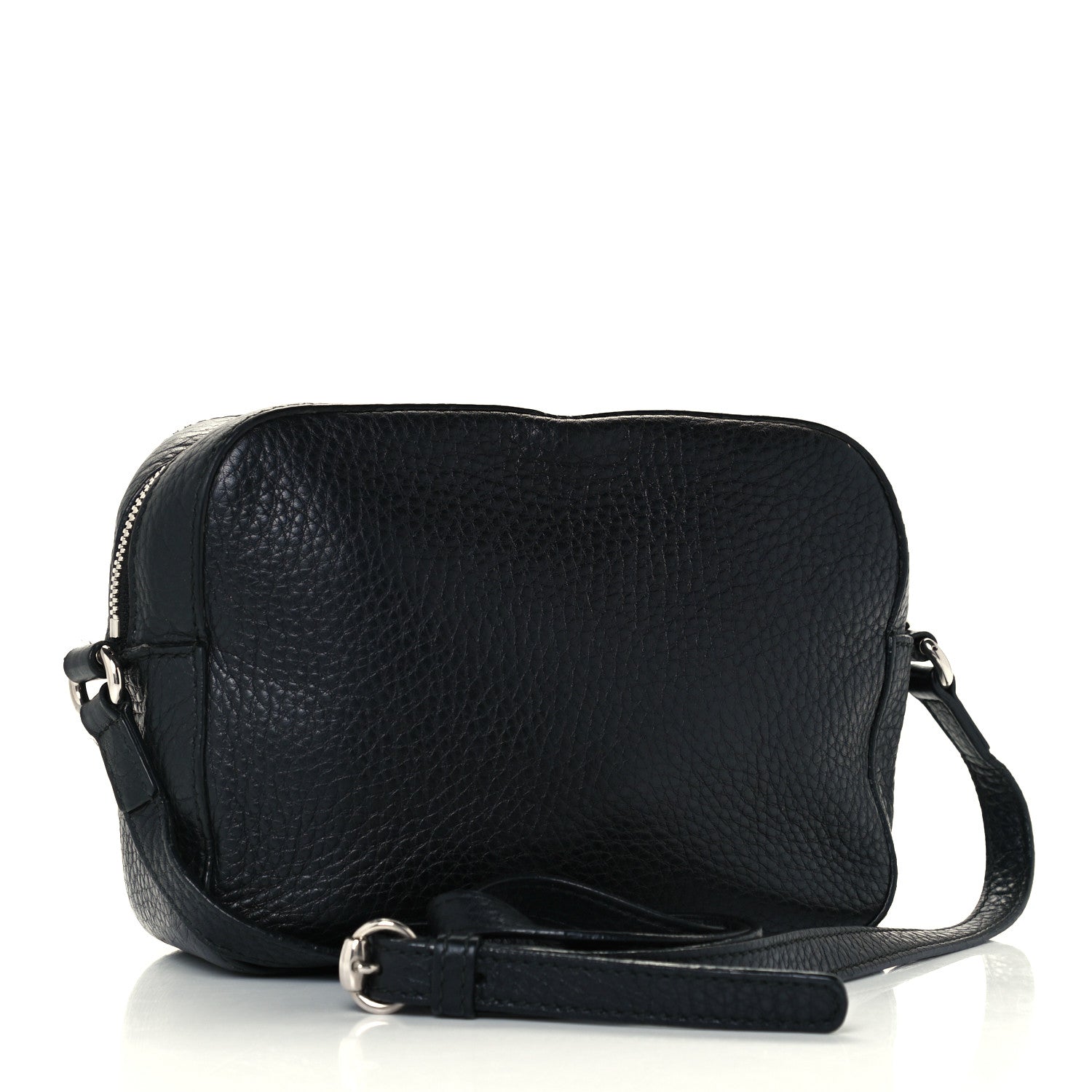 Gucci Pebbled Calfskin Studded Small Soho Disco Bag Black 3 of 11