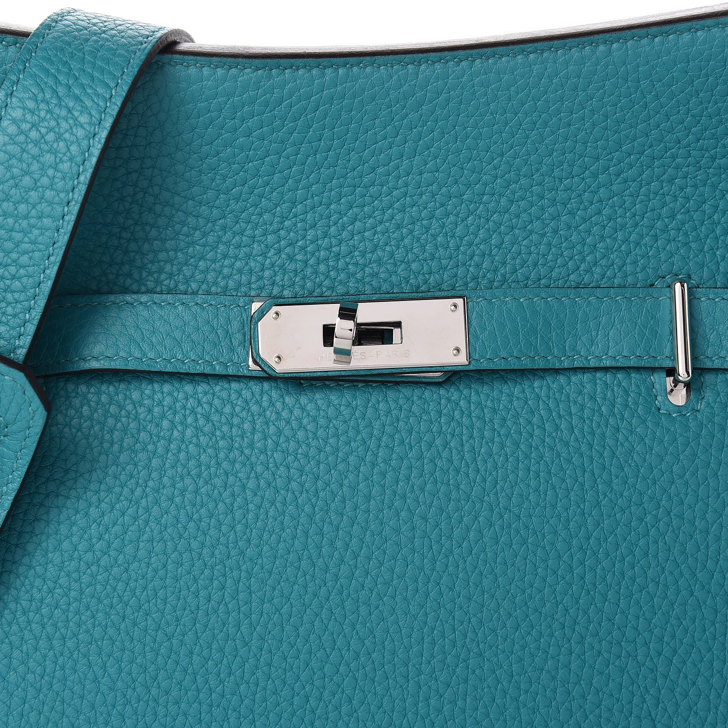 Hermes Taurillon Clemence Jypsiere 28 Bleu Paon 7 of 11
