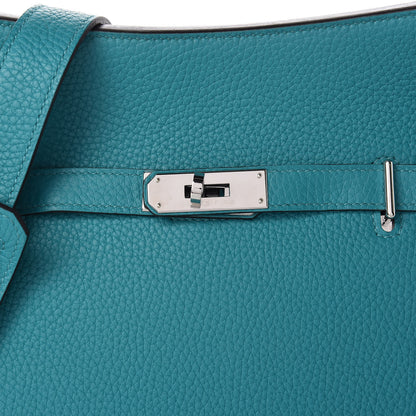 Hermes Taurillon Clemence Jypsiere 28 Bleu Paon 7 of 11