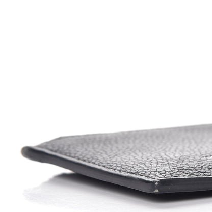 Saint Laurent Grained Calfskin 5 Fragments Zip Pouch Card Holder Black 8 of 8