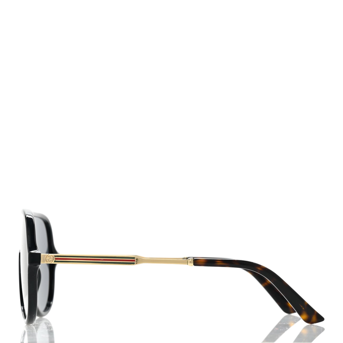 Acetate Aviator Sunglasses GG0199S Black