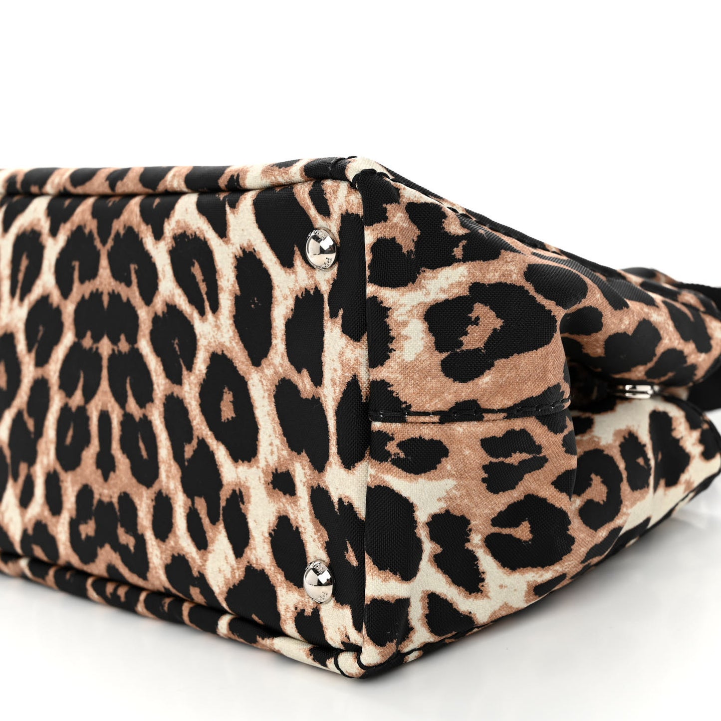 Canvas Leopard Print Small Tote Miele