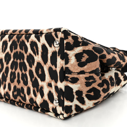 Prada Canvas Leopard Print Small Tote Miele 9 of 9