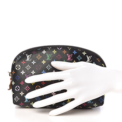 Louis Vuitton Monogram Multicolor Cosmetic Pouch Black Grenade 2 of 8