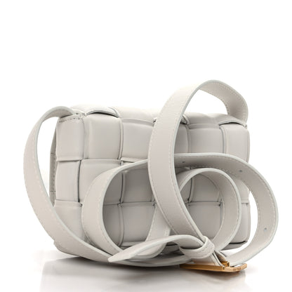 Bottega Veneta Nappa Maxi Intreccio Small Padded Cassette Crossbody Bag White White 3 of 8