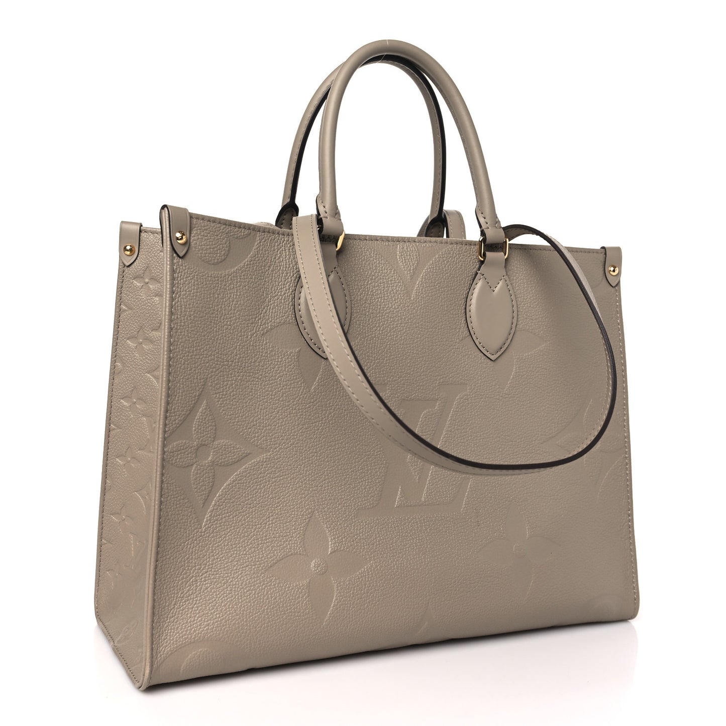 LOUIS VUITTON Empreinte Monogram Giant Onthego MM Tourterelle