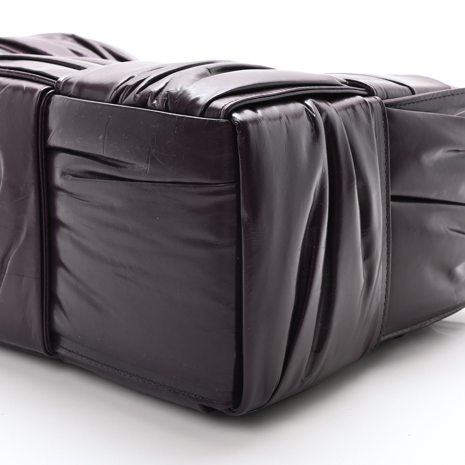 Bottega Veneta Foulard Intrecciato Pleated Medium Arco Tote Dark