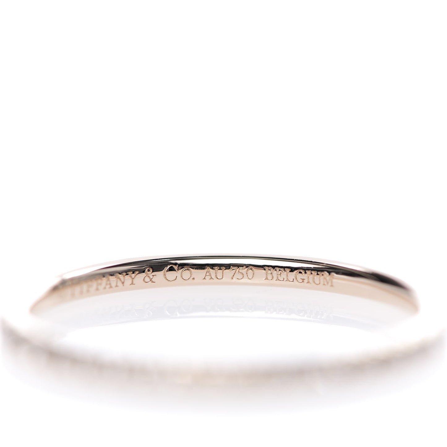 18K Rose Gold Diamond Metro Band Ring 52 6
