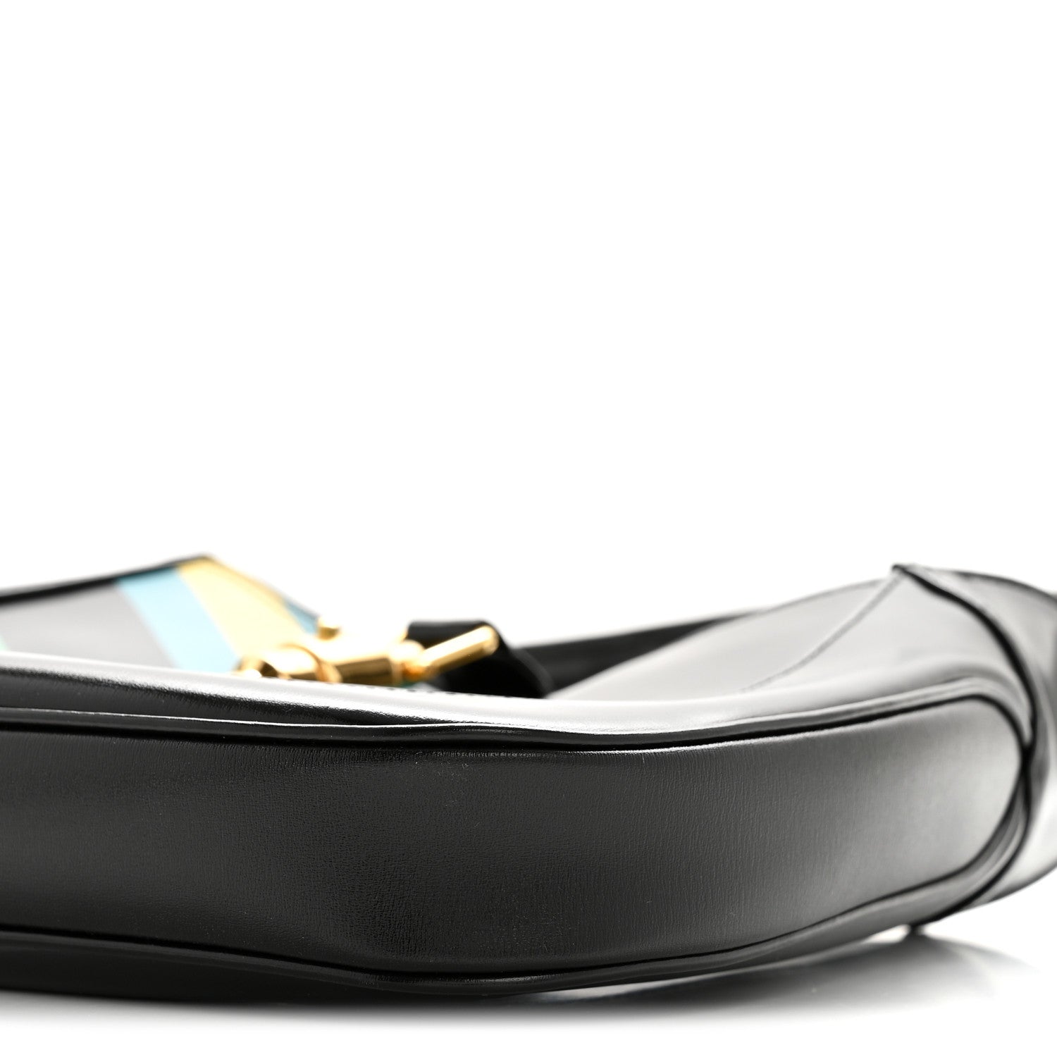 Gucci Boarded Dyana Lux Calfskin Centum Small Jackie 1961 Hobo Black Multicolor 10 of 11
