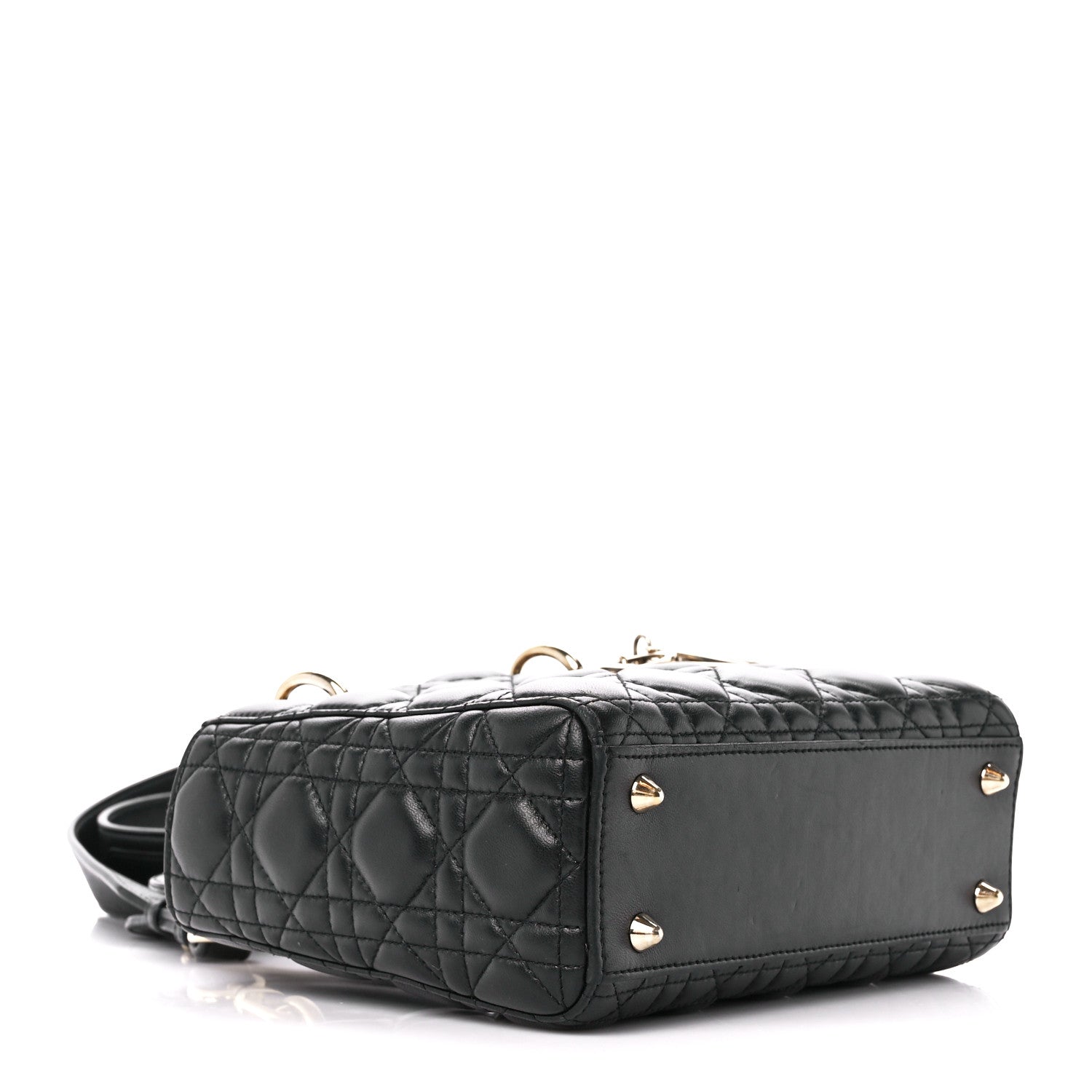 Christian Dior Lambskin Cannage Small Lucky Badges My Lady Dior Black 4 of 12