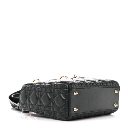 Christian Dior Lambskin Cannage Small Lucky Badges My Lady Dior Black 4 of 12