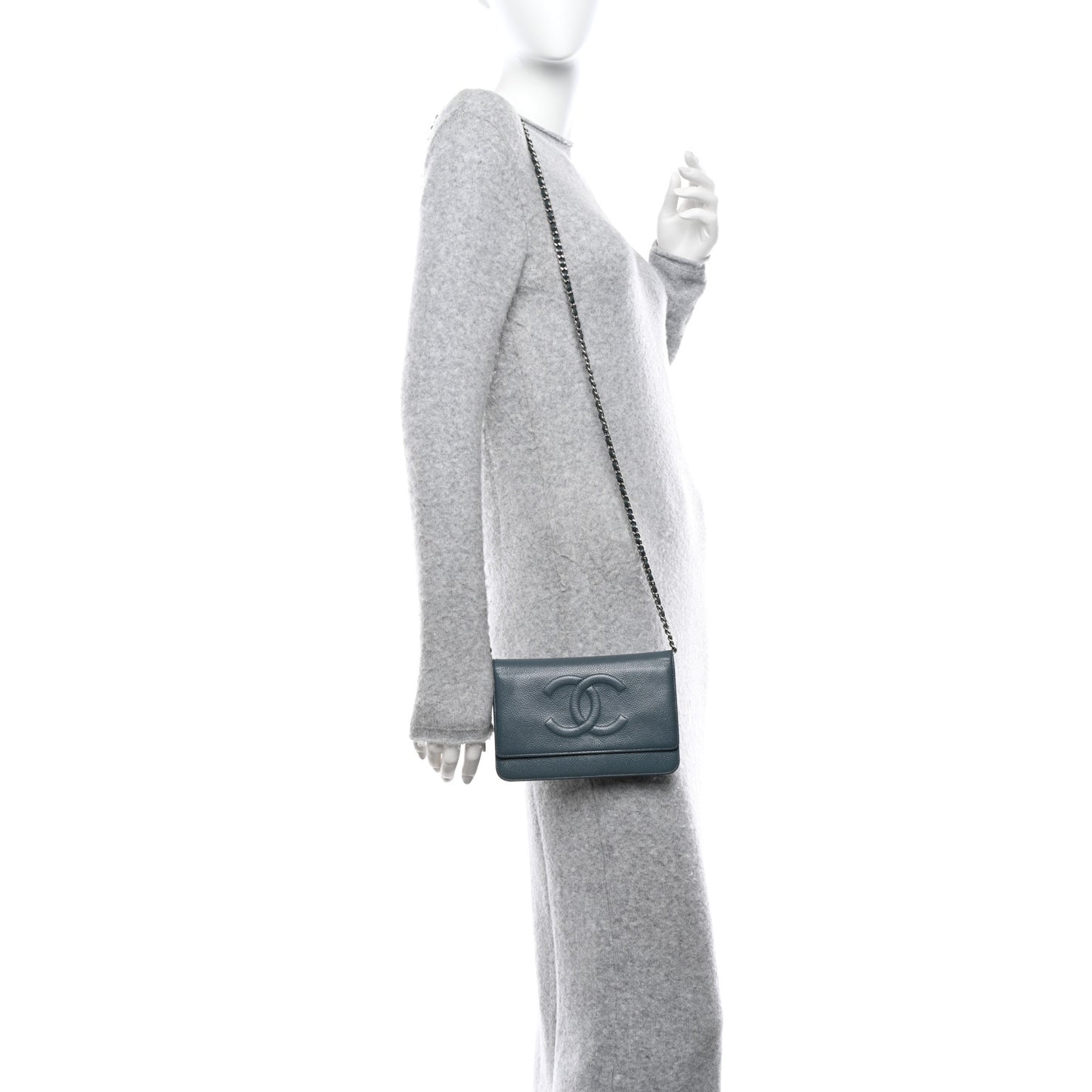 Caviar Timeless CC Wallet on Chain WOC Navy