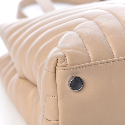 Saint Laurent Calfskin Y Quilted Monogram Large Loulou Shopper Nude Powder 7 of 12