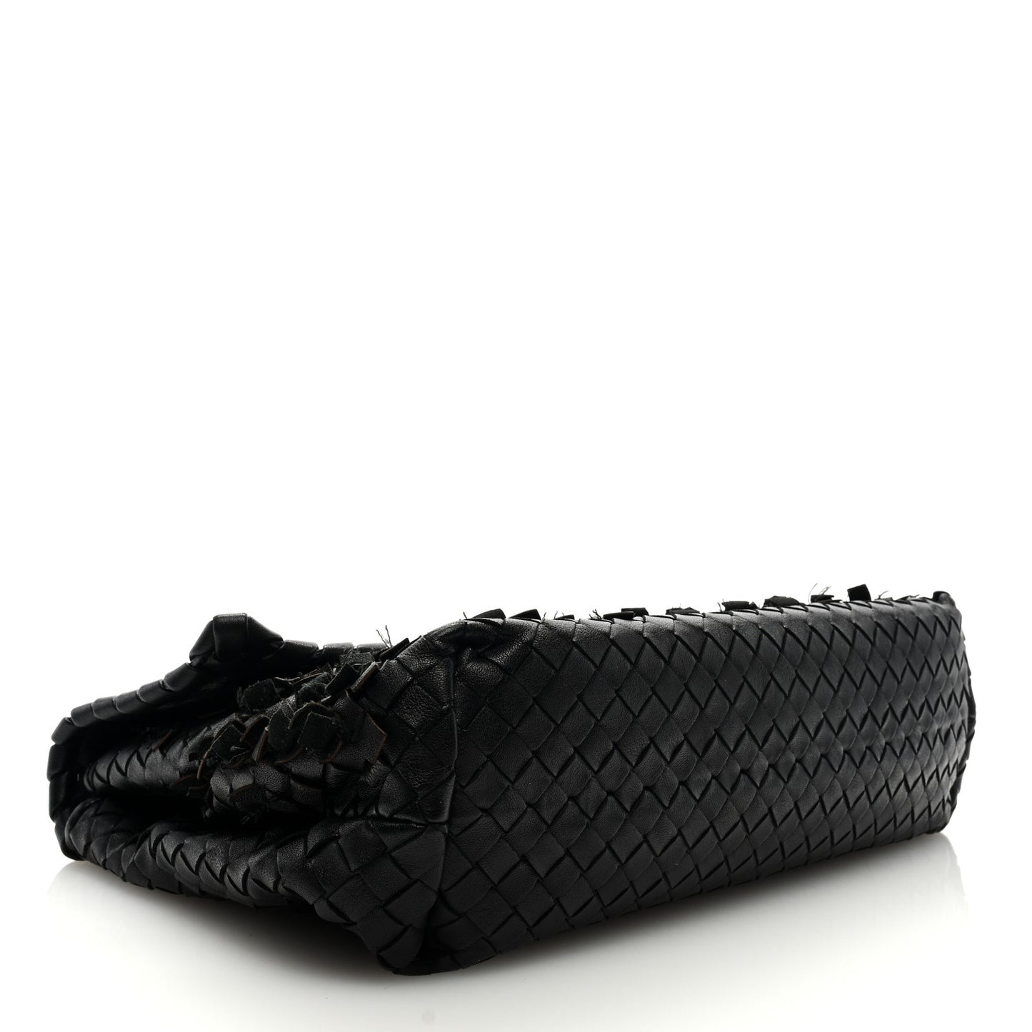 Nappa Intrecciato Fringe Flap Black