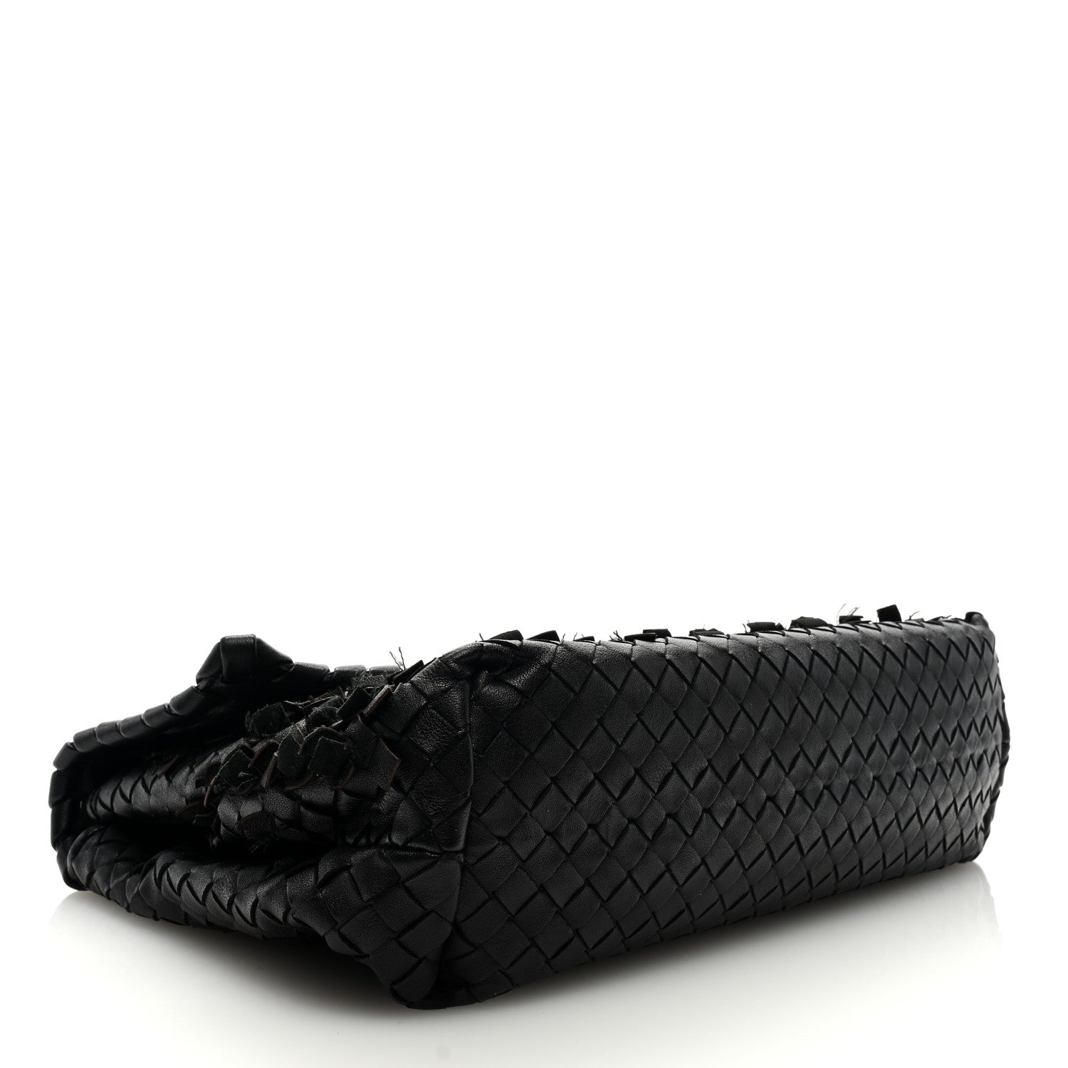 Bottega Veneta Nappa Intrecciato Fringe Flap Black 4 of 8