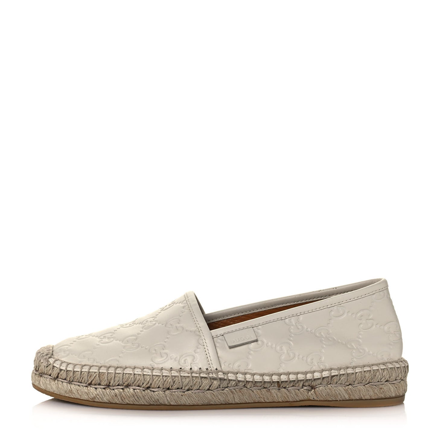 Guccissima Signature Espadrilles 38 Mystic White