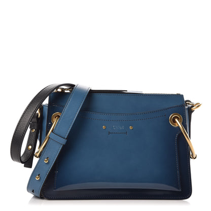 Chloe Glossy Lambskin Small Roy Bag Vinyl Blue 1 of 9