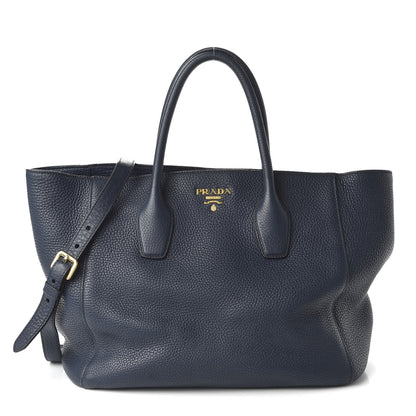Prada Vitello Daino Tote Bluette 1 of 10