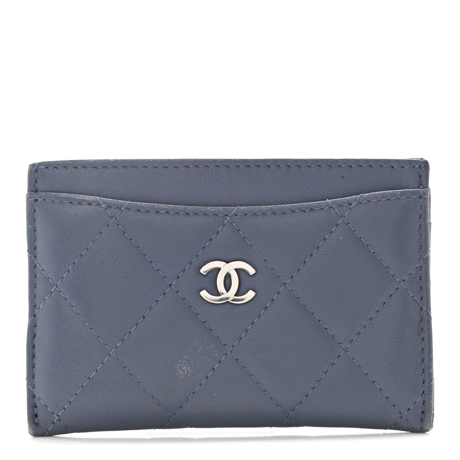 Chanel Lambskin Quilted Card Holder Light Purple 2 of 8
