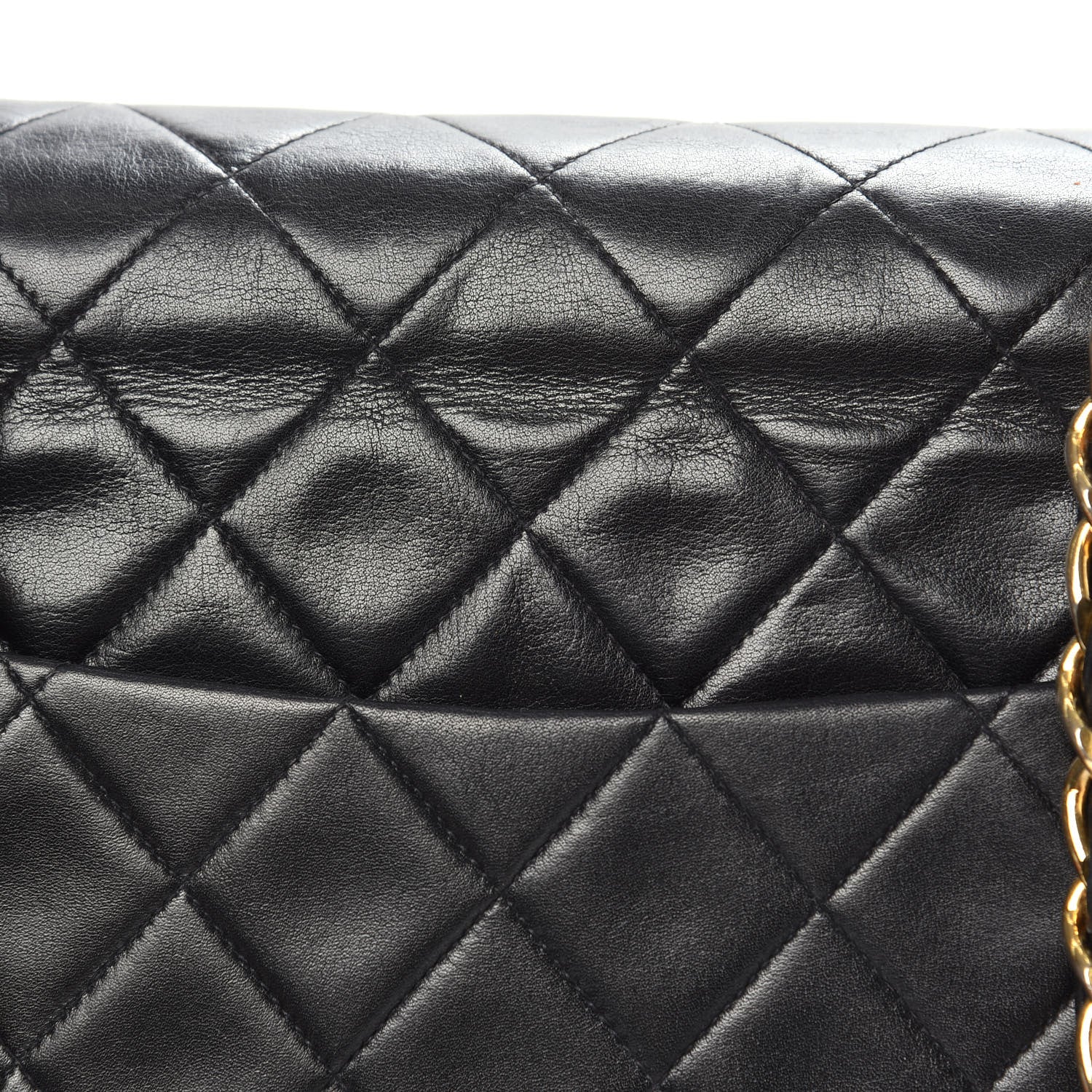 Chanel Lambskin Quilted XL Jumbo Single Flap Black 14 of 16