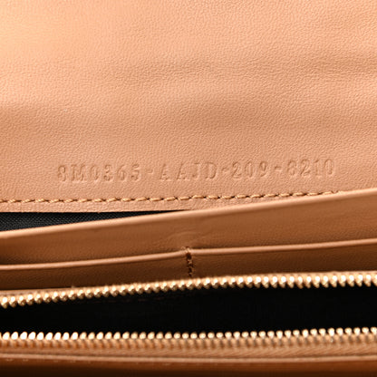 Fendi Nappa Matisse FF Embossed Continental Wallet on Chain Miele Scuro 7 of 11