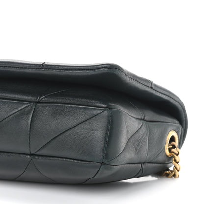 Saint Laurent Lambskin Patchwork Monogram Medium Jamie Baguette Dark Green 8 of 8