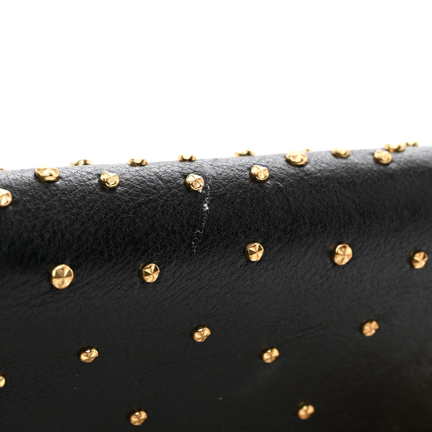 Alexander McQueen Calfskin Studded Skull Wallet on Chain Black 11 of 12