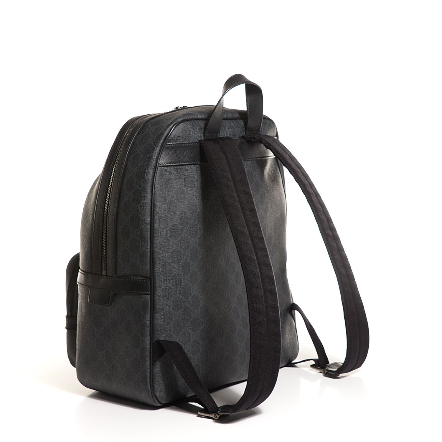 Gucci GG Supreme Monogram Medium Day Backpack Grey Black 3 of 7