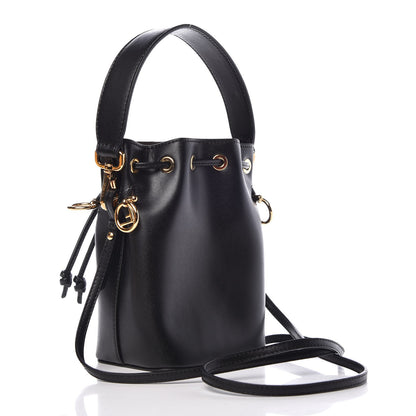 Fendi Vitello Liberty Lucido F is Fendi Mini Mon Tresor Bucket Bag Black 4 of 9