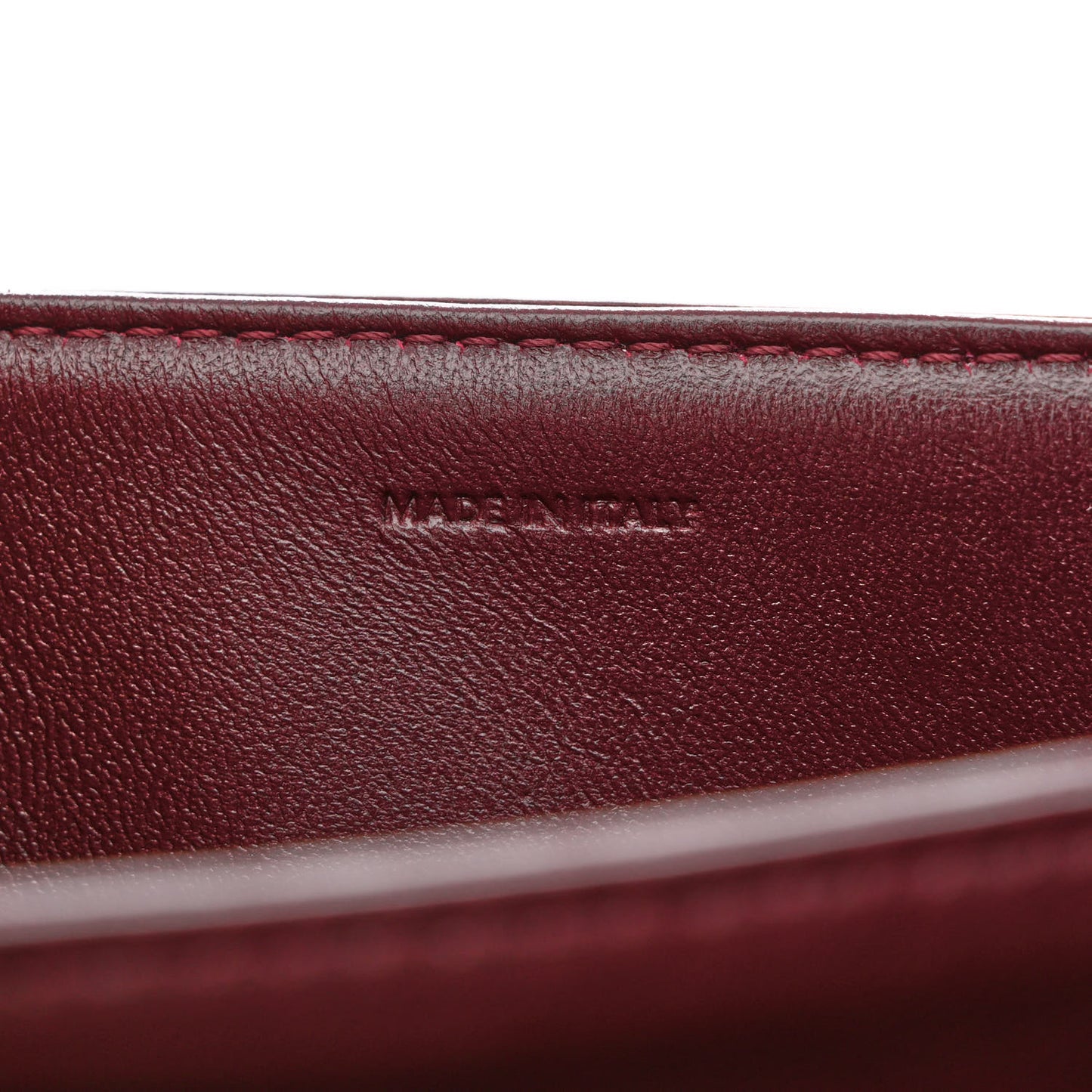 Shiny Calfskin Medium Triomphe Light Burgundy