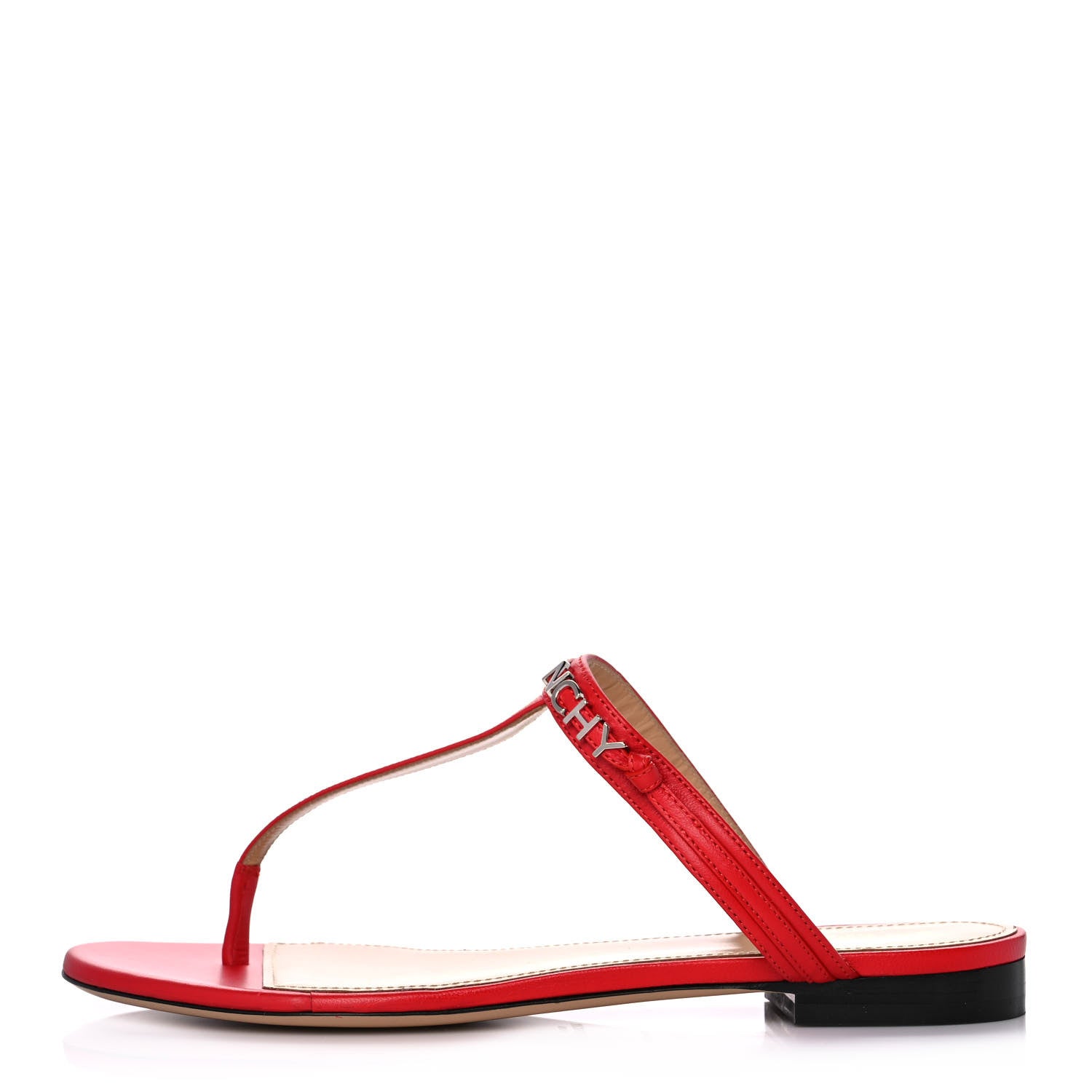 Givenchy Calfksin Elba Thong Sandals 38.5 Red 1 of 12