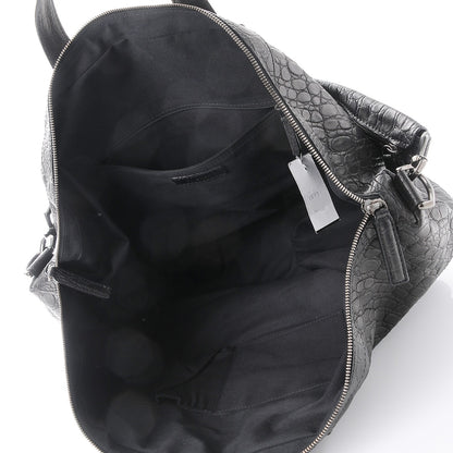 Givenchy Calfskin Crocodile Embossed Large Nightingale Black 5 of 7