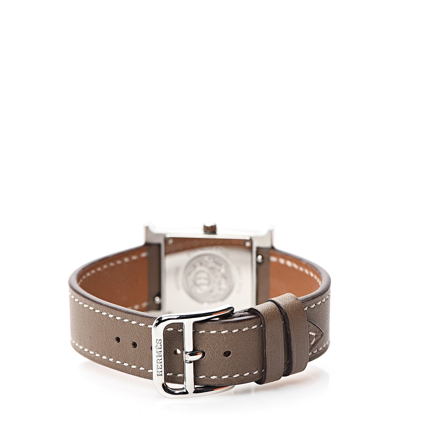 Stainless Steel Swift 21mm Heure H Hour Quartz Watch Etoupe