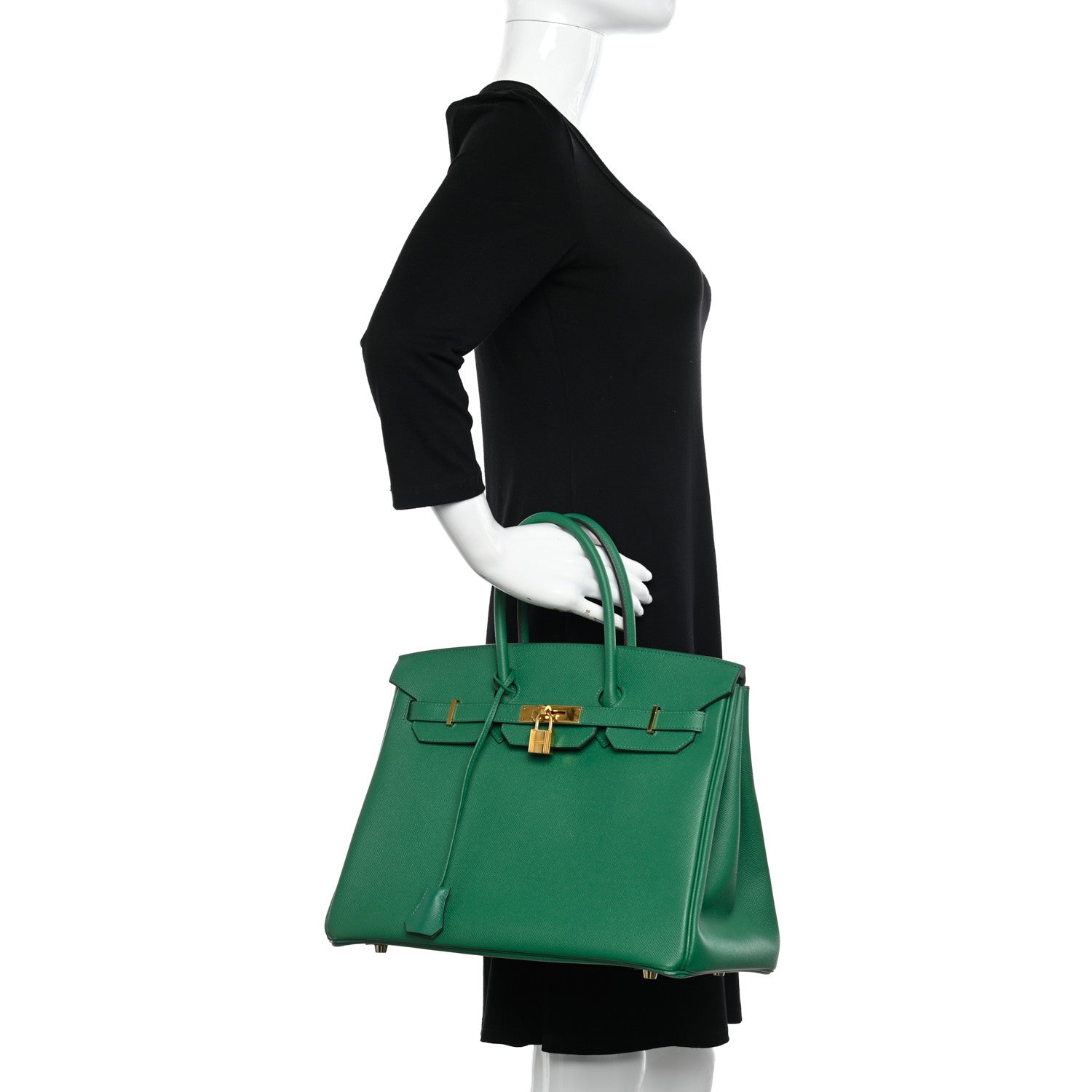 Hermes Epsom Birkin 35 Vert Vertigo 2 of 20