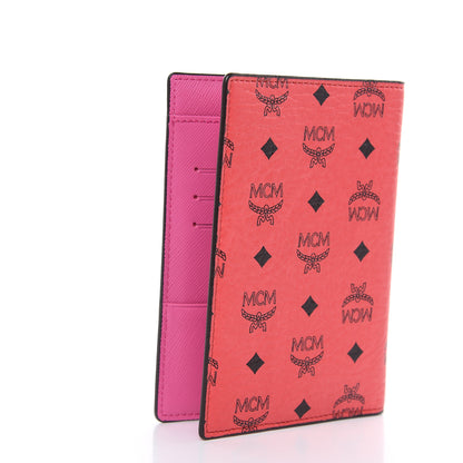 MCM Visetos Passport Holder Coral Pink 3 of 7