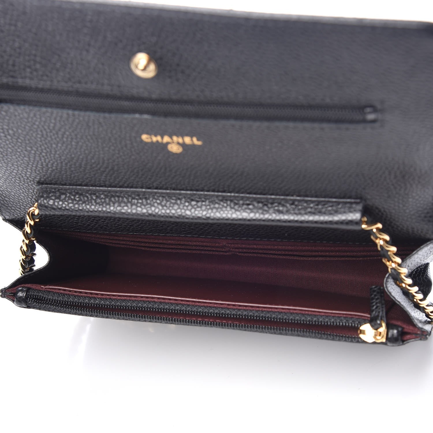 Chanel Caviar Quilted Wallet On Chain WOC Black 5 of 9