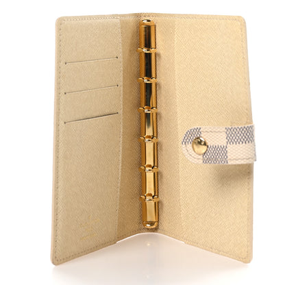 Louis Vuitton Damier Azur Patch Small Ring Agenda Cover 5 of 7