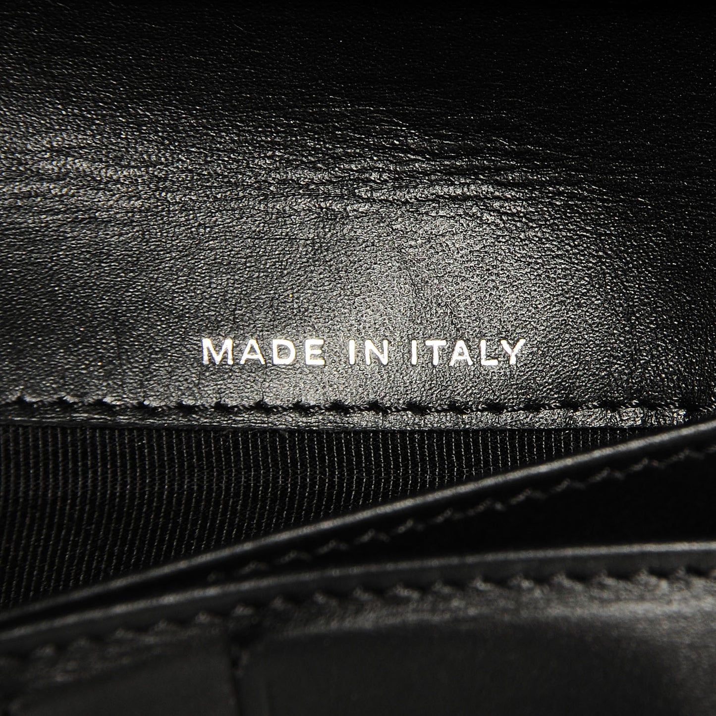 Patent Quilted Large Flap Wallet Black