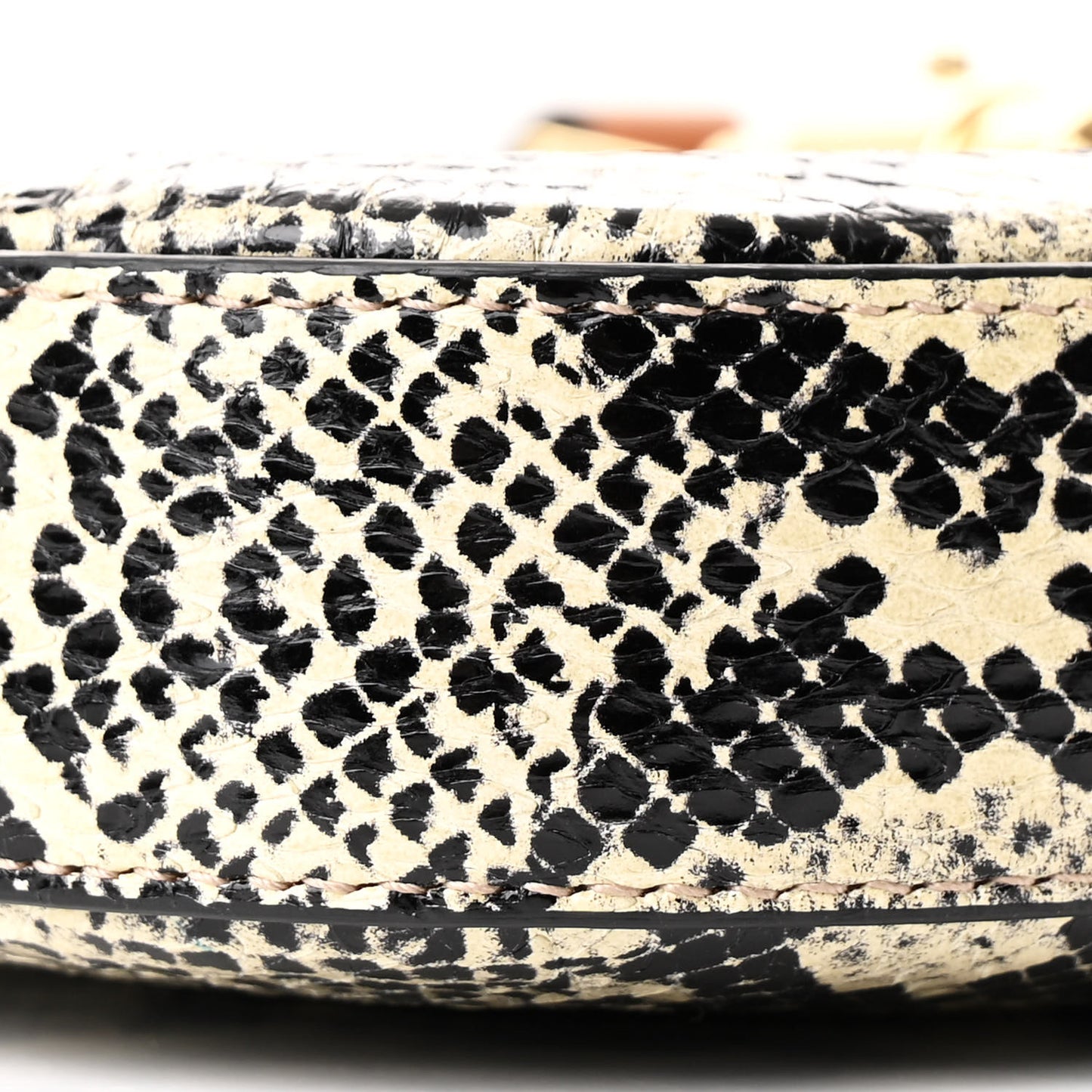 GG Supreme Monogram Snakeskin Small Jackie 1961 Hobo Beige Ebony