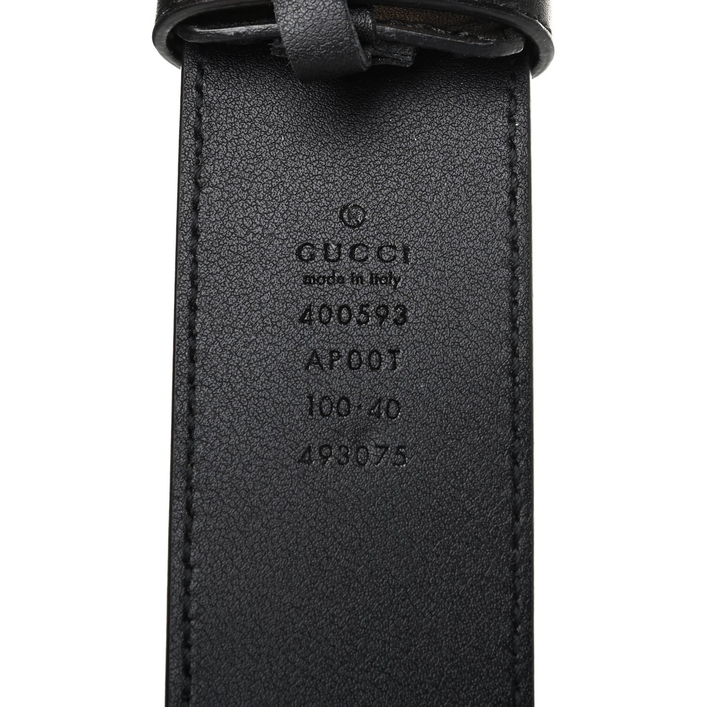 Calfskin Double G 40mm Belt 100 40 Black