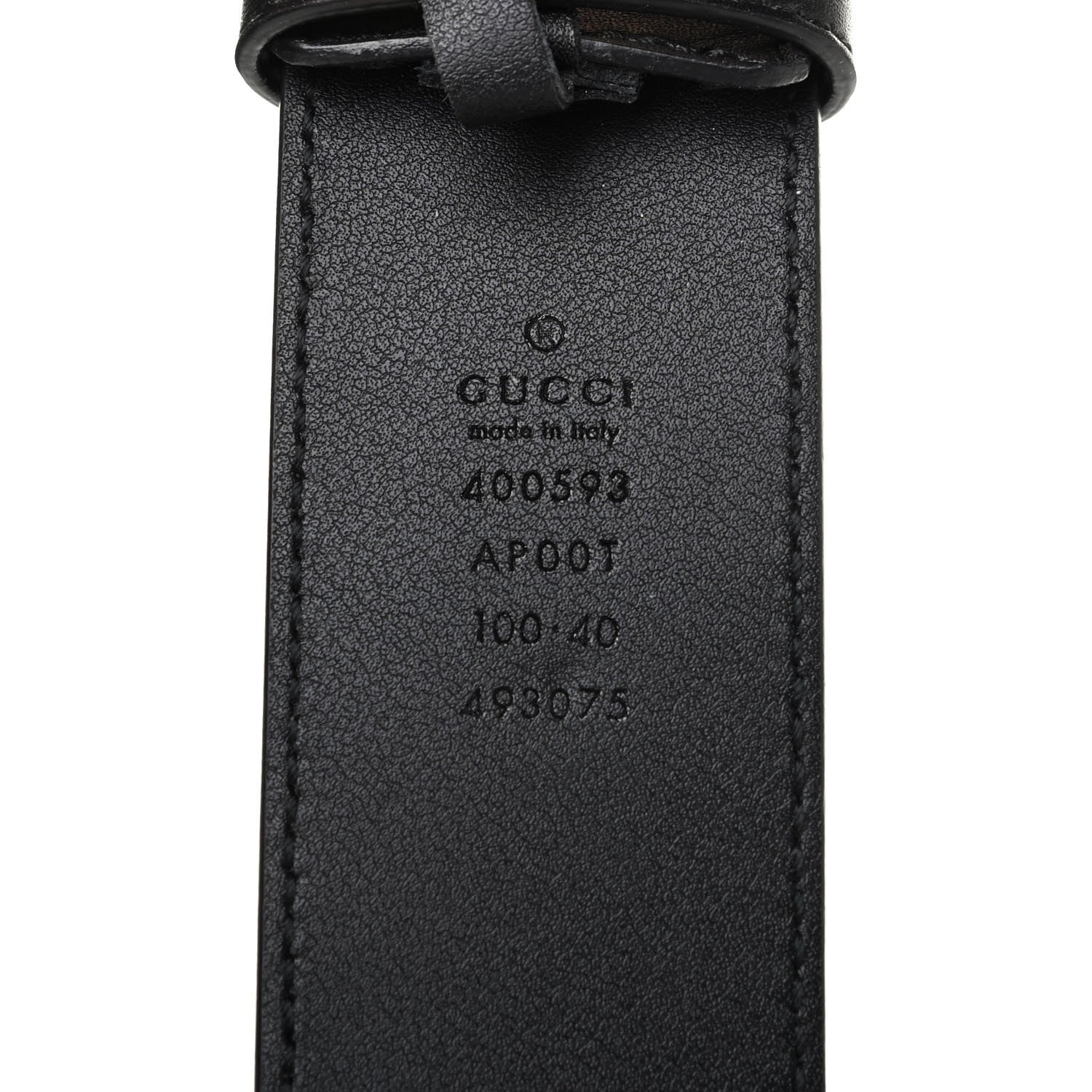 Gucci Calfskin Double G 40mm Belt 100 40 Black 3 of 4