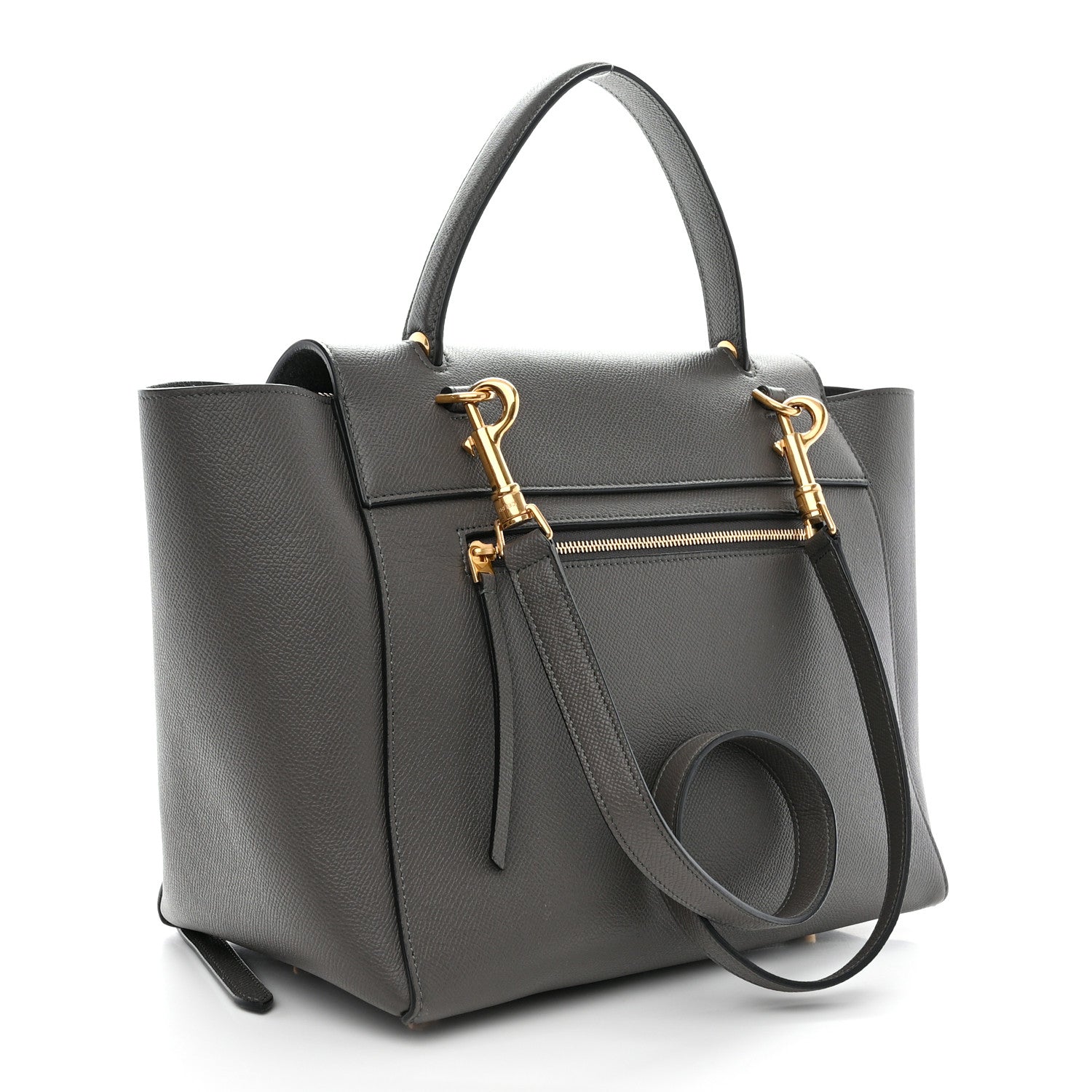 Celine Grained Calfskin Mini Belt Bag Grey 3 of 11