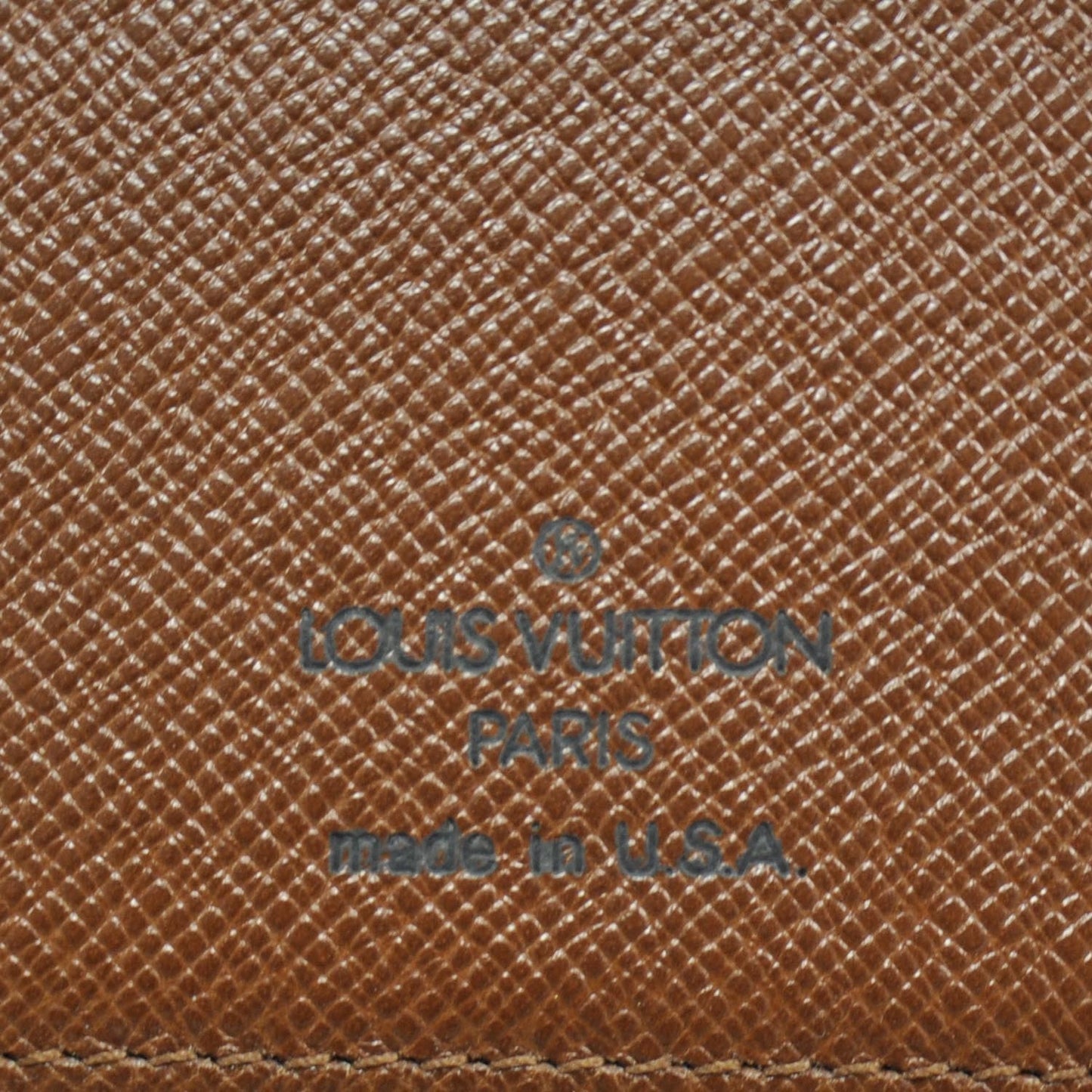 Monogram Simple Checkbook Holder Wallet