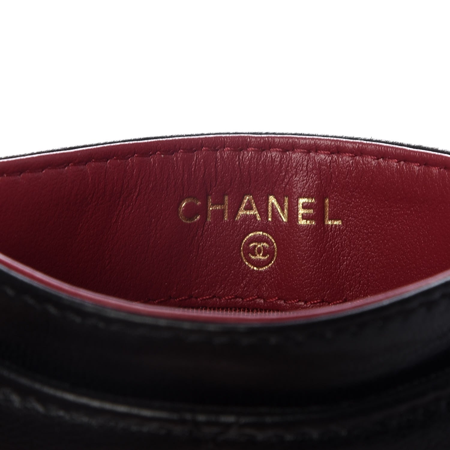 Chanel Goatskin Quilted 19 Card Holder Black 6 of 9
