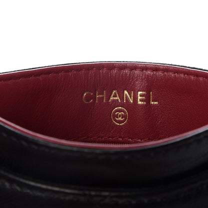 Chanel Goatskin Quilted 19 Card Holder Black 6 of 9